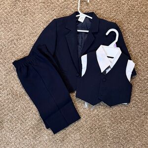 Navy Blue Boys' Suit Set